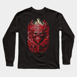 Skull Of Hell  | Metal Style Elmejikono Long Sleeve T-Shirt